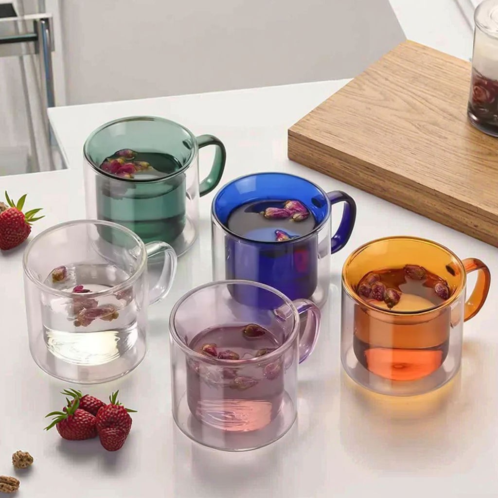 Tasse transparente double...